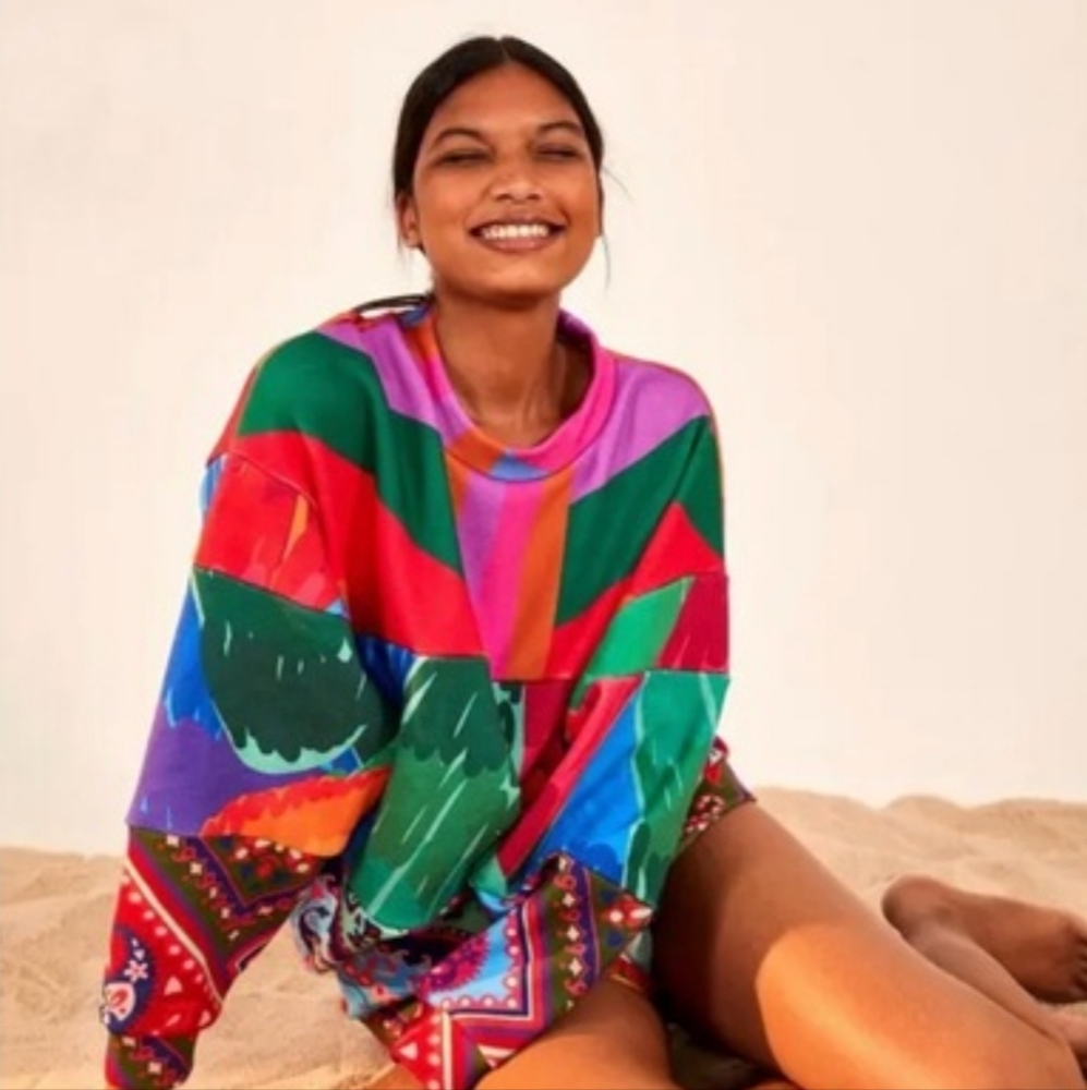 Farmrio Colorful Super Cozy And Cute Sweater!